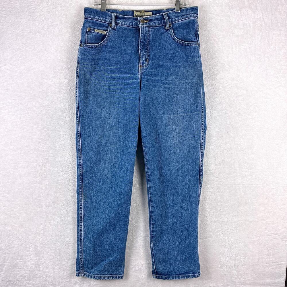 VTG Schaefer Ranch Hand Jeans Mens 32x31 Faded Whiskered Distressed Western USA